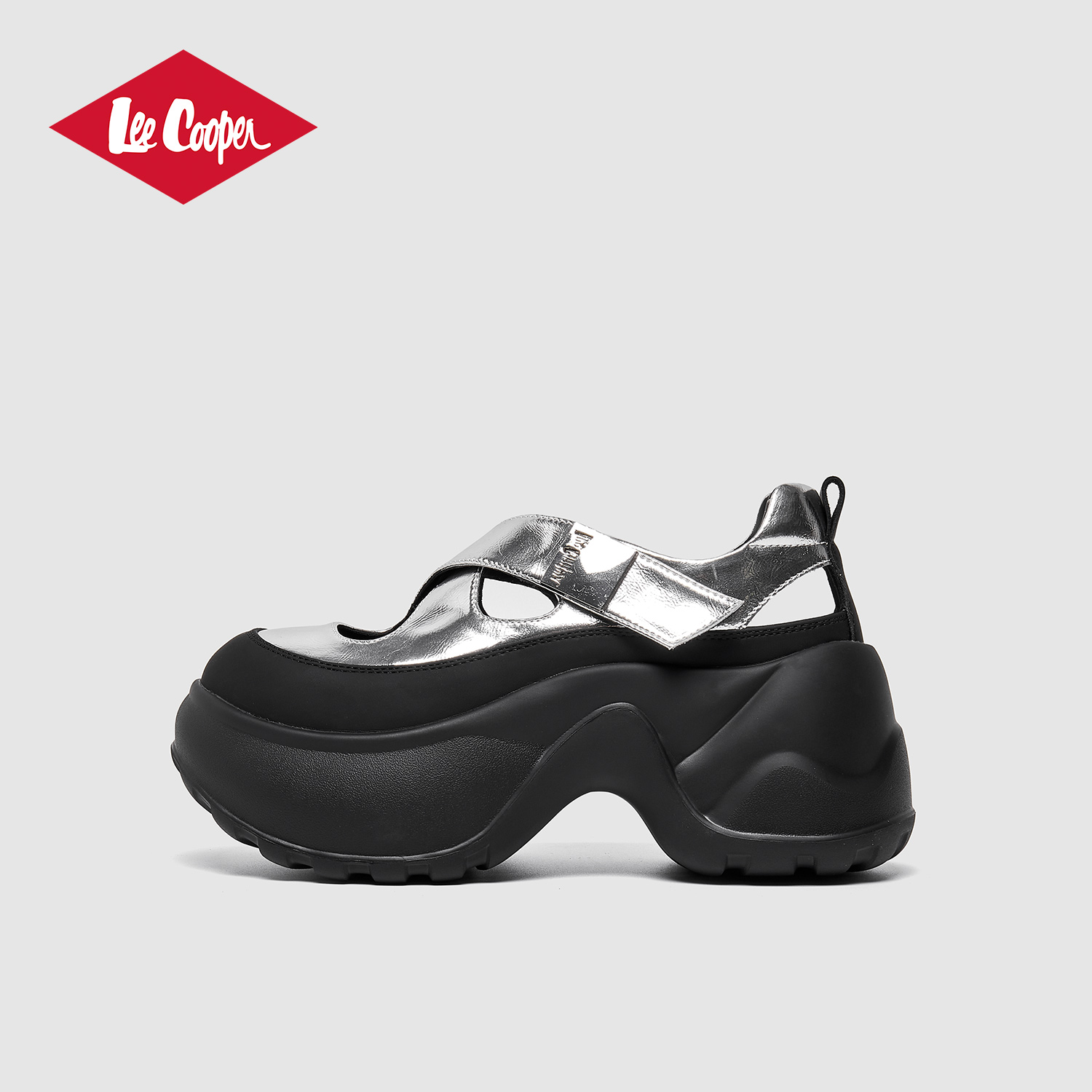 LeeCooper厚底休闲凉鞋女款2025新款夏季7cm增高时尚镂空透气女鞋