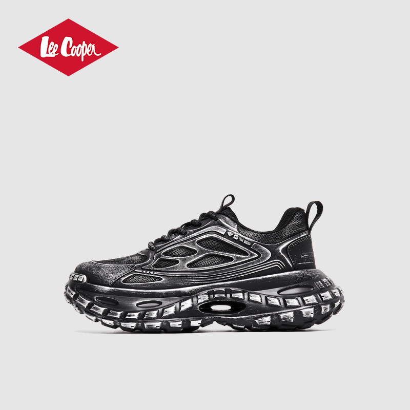Lee Cooper厚底老爹鞋男款2025新款秋冬增高轮胎底休闲