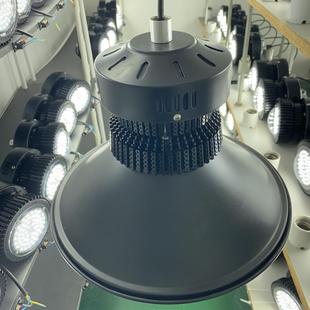 鳍片工矿灯LED厂房灯150W车间灯仓库照明灯具吊管式 天棚灯 吊杆式