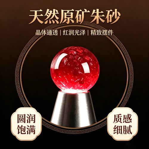 贵州铜仁万山朱砂纯天然特级晶体砂手串天然原矿晶体手串