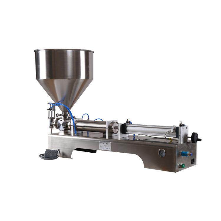 卧式单头气动膏体灌装机自动定量灌装机化妆品蜂蜜药膏灌装机