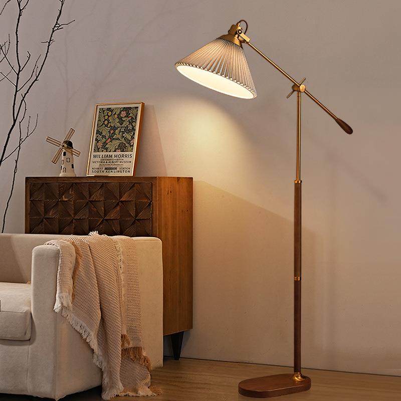 百褶落地灯中古风客厅沙发旁边氛围灯轻奢复古卧室床头柜摆臂台灯,特色手工艺,其他特色工艺品,淘宝优惠券,粉丝福利购,淘宝优惠卷