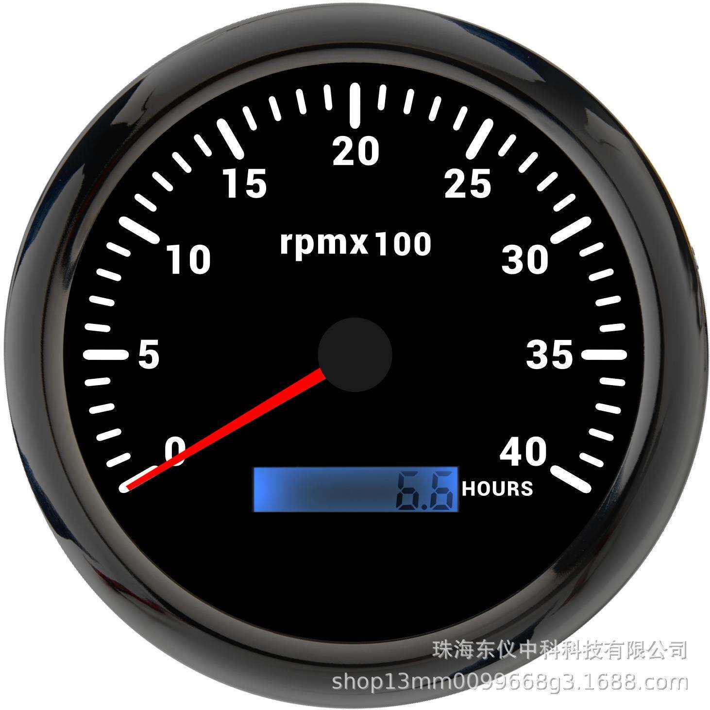 110mm改装汽车轮船发动机转速表 3k~8kRPM 车用转速表7色背光