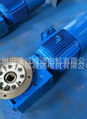 GS47/GSAF47/GSAF49/GS49蜗轮蜗杆斜齿轮减速电机空心轴法兰安装