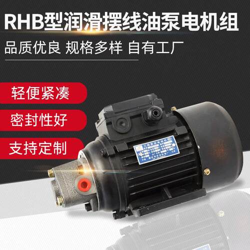 厂家供应RHB型润滑摆线油泵电机组微型润滑泵电机装置 电动润滑泵