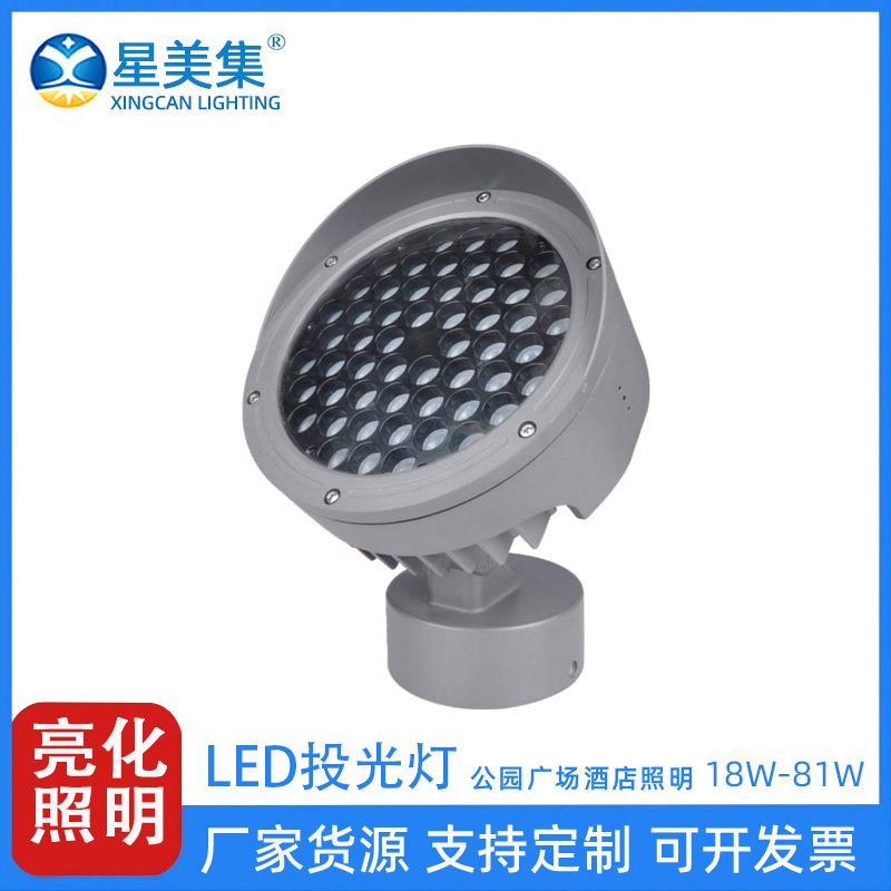 18W 36W 48W 72W 81W室外防水LED大功率投射灯小区公园草坪户外