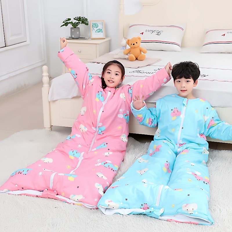 儿童睡袋春秋冬款宝宝中大童防踢被子3到6岁 6到12岁15岁夏季薄款