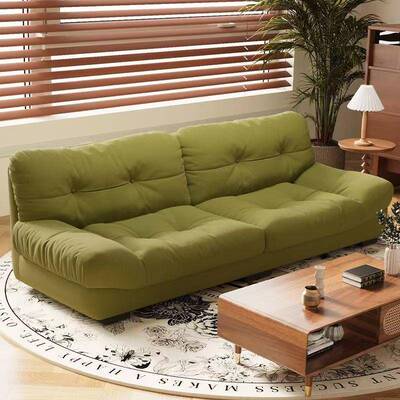 简约现代轻奢奶油风布艺沙发客厅小户型科技布艺家用直排云朵沙发