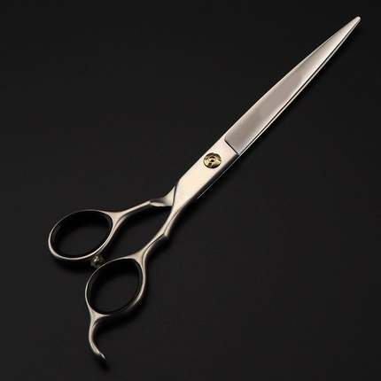 7.0寸440C哑光开小齿平剪直剪不跑发不打滑