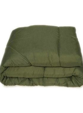 学生宿舍内务单人绿色棉被子工厂公司员工X人宿舍绿褥子