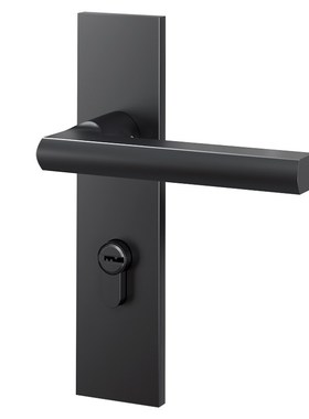 黑色卧室门锁室内k门把手家用静音房门锁分体磁吸锁木门锁锁具房