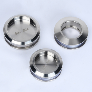 304不锈钢玻璃移门拉手 吊趟门推拉门滑门拉手隐形把手圆形门扣手