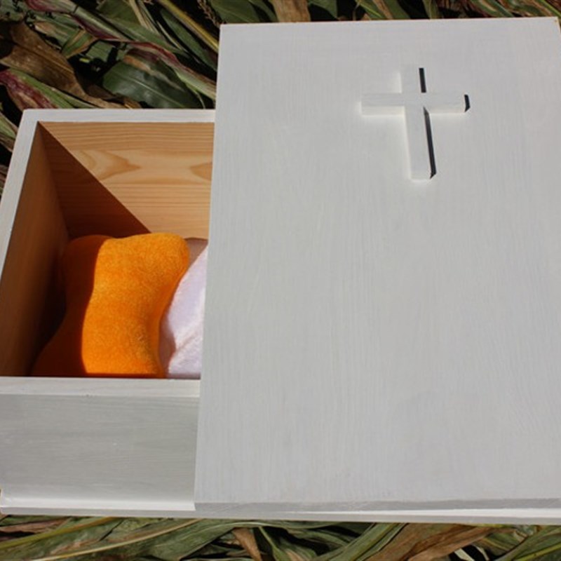 牵绊白色宠物h棺材猫咪棺材狗狗棺材宠灵盒宠物殡葬用品刻字刻画