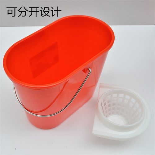 拖把拧水桶加厚加固拖把柞水桶塑料家用拖把桶可拆装两用桶脱水桶