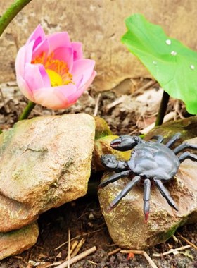 新中式假山石装饰 桌面地面摆景树脂假山石 水族鱼缸流水盆景摆件