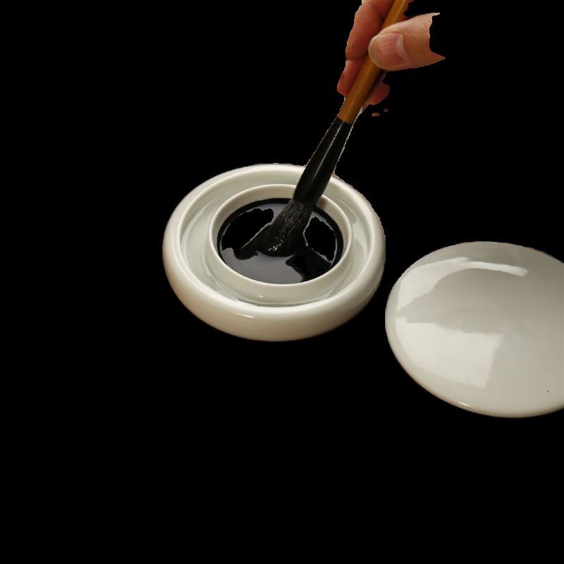 陶瓷砚台仿古白瓷防干墨碟带盖笔筒笔洗笔舔瓷器摆件存墨书法用品,文具电教/文化用品/商务用品,砚台,淘宝优惠券,粉丝福利购,淘宝优惠卷