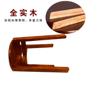 实木圆凳方凳家用商用餐桌经济型凳子仿古简约餐凳饭店便宜叠放