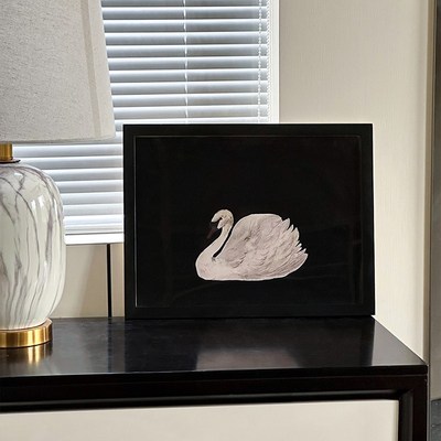 法式客厅卧室挂画梳妆台装饰画桌面相框画玄关摆件画Z墙面装饰画