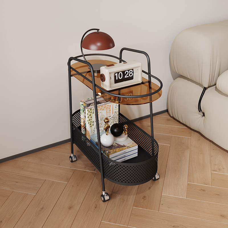 沙发边几极简可移动储物角几客厅迷你置物带轮推车现代.简约小茶