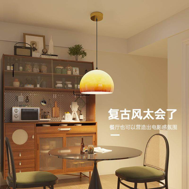 中古日式复古吊灯餐厅灯单个玻璃饭厅餐桌主灯吧台艺术灯高级感,自行车/骑行装备/零配件,更多零件/配件,淘宝优惠券,粉丝福利购,淘宝优惠卷