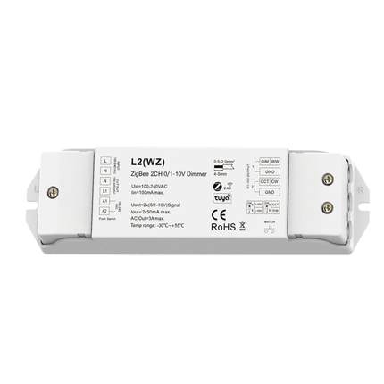 RF+ZigBee+PUSH0/1-10V调光调色器L2(WZ)支持音乐播放HUE