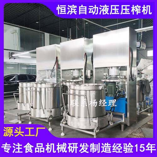 红心芭乐果汁液压压榨机水果榨汁机白芸豆沙脱水机
