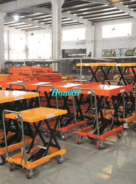 现货供应PTS500手动平台模具平台车液压台车液压平台升降手推车