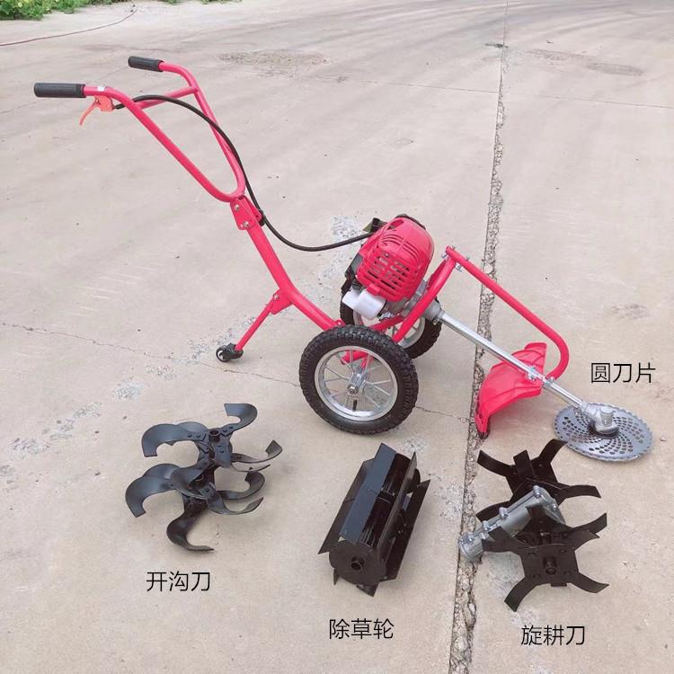 汽油开荒割灌机 水稻菜籽小麦收割设备 果园茶园背负式松土除草机