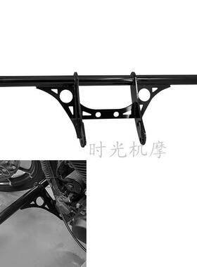 适用哈雷XL883 1200 48 72改装一字竞技保险杠 一字杠一字杆护杠