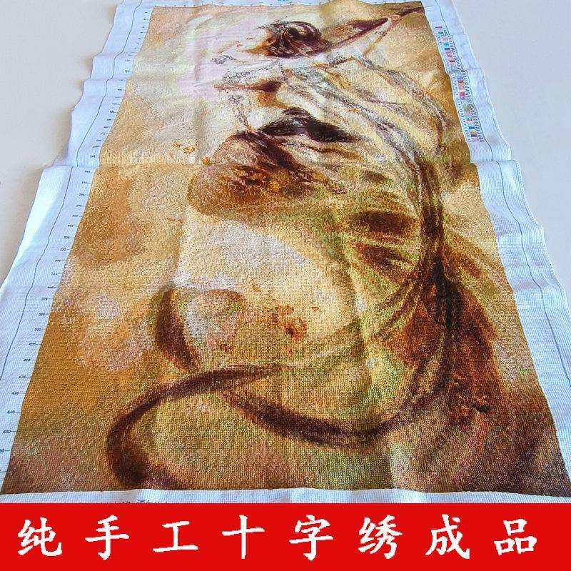 飞天敦煌十字绣成品不带框纯手工割草机/草坪机