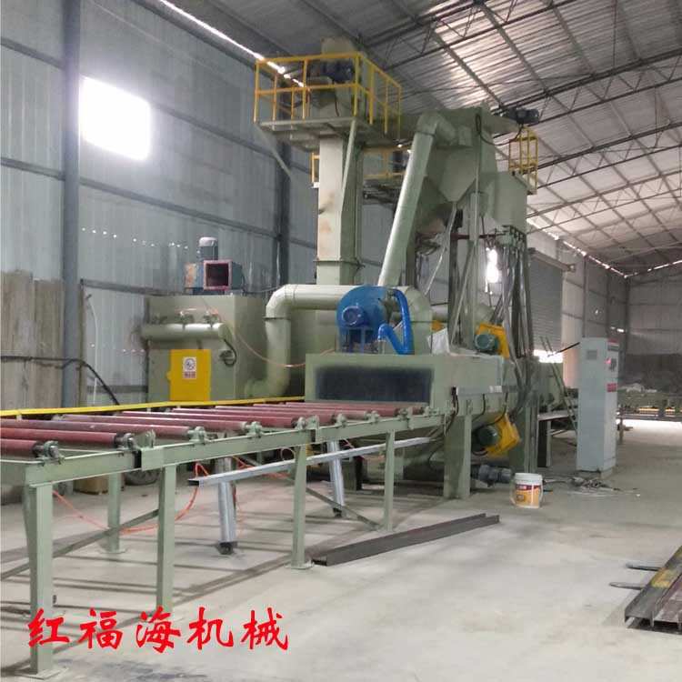 悬链式抛丸机车架轮毂涂层处理挂钩式喷砂机金属清理自动喷沙设备