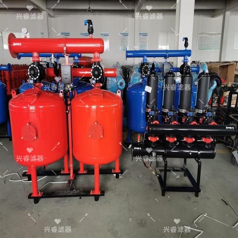 砂石过滤器自动反冲洗过滤器w 喷灌农业滴灌过滤器 沙石自动过滤