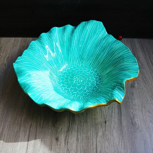 高端树脂刺身盘创意百合花盘海鲜姿造鱼生拼盘自助餐具果盘凉菜盘