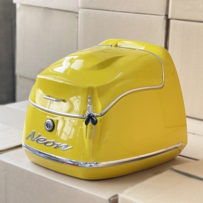 适用猎变霓 小肥鹅125尾箱摩托车后备箱复古行李箱载物箱改Neon