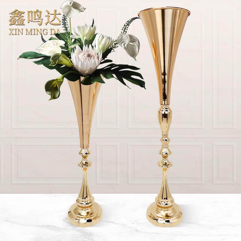 欧式餐厅桌花花瓶轻奢创意铁艺电镀五金烛台道具婚礼布置路引花器,特色手工艺,其他特色工艺品,淘宝优惠券,粉丝福利购,淘宝优惠卷