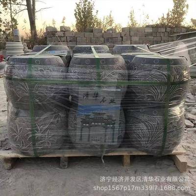 石柱墩仿古建筑青石柱基石空心实心柱脚石柱墩精雕柱