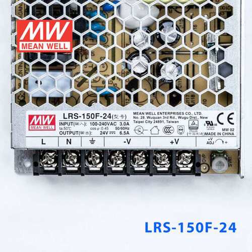 LRS明纬150F直流12/24/36/48V稳压可调PFC开关电源变压器220V转DC