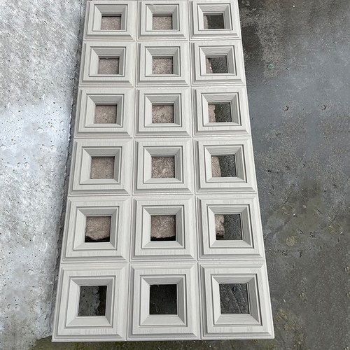 pu水泥构件九宫格隔断背景墙