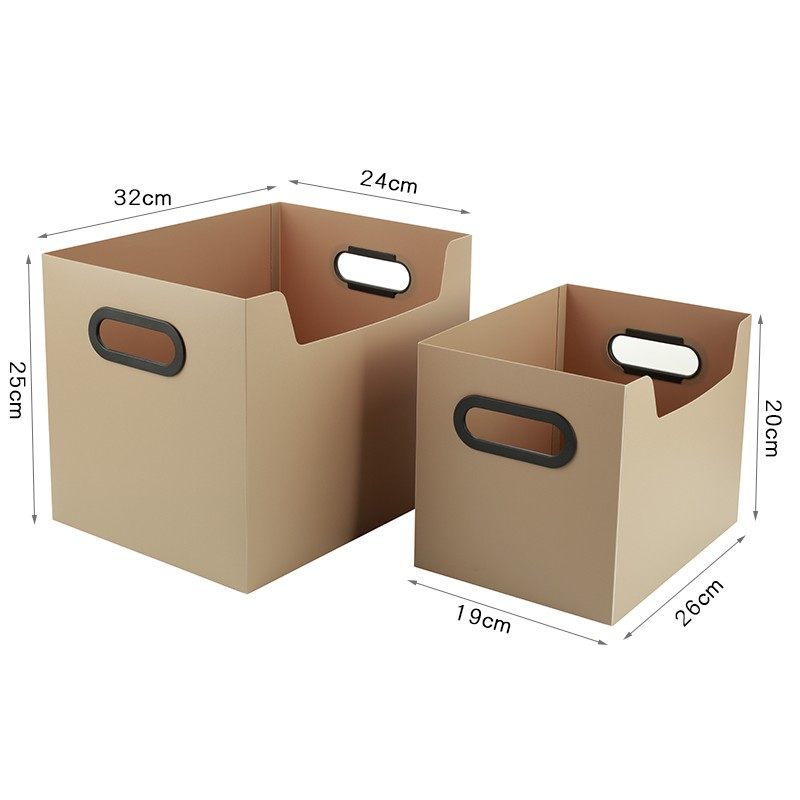 办公室桌面文件夹收纳盒资料收纳箱A4档案折叠整理箱大容量储物箱