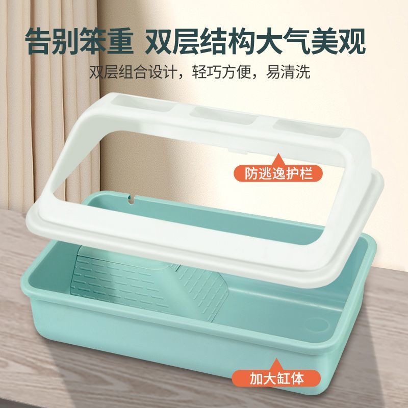 乌龟缸带晒台爬台造景龟盆巴西龟火焰龟家用防逃带天窗乌龟饲养箱,宠物/宠物食品及用品,龟缸,淘宝优惠券,粉丝福利购,淘宝优惠卷