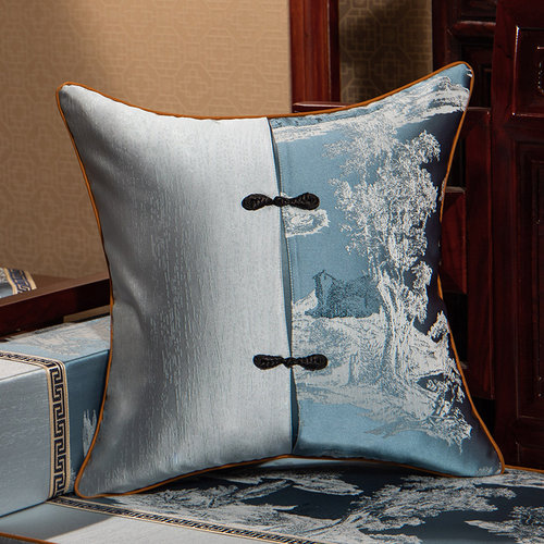 中式坐垫红木沙发垫套实木家具椅垫带靠背海绵圈椅靠垫罗汉床垫子