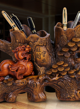 办公室笔筒摆件桌面收纳s盒创意简约现代大容量笔桶送老师毕业礼