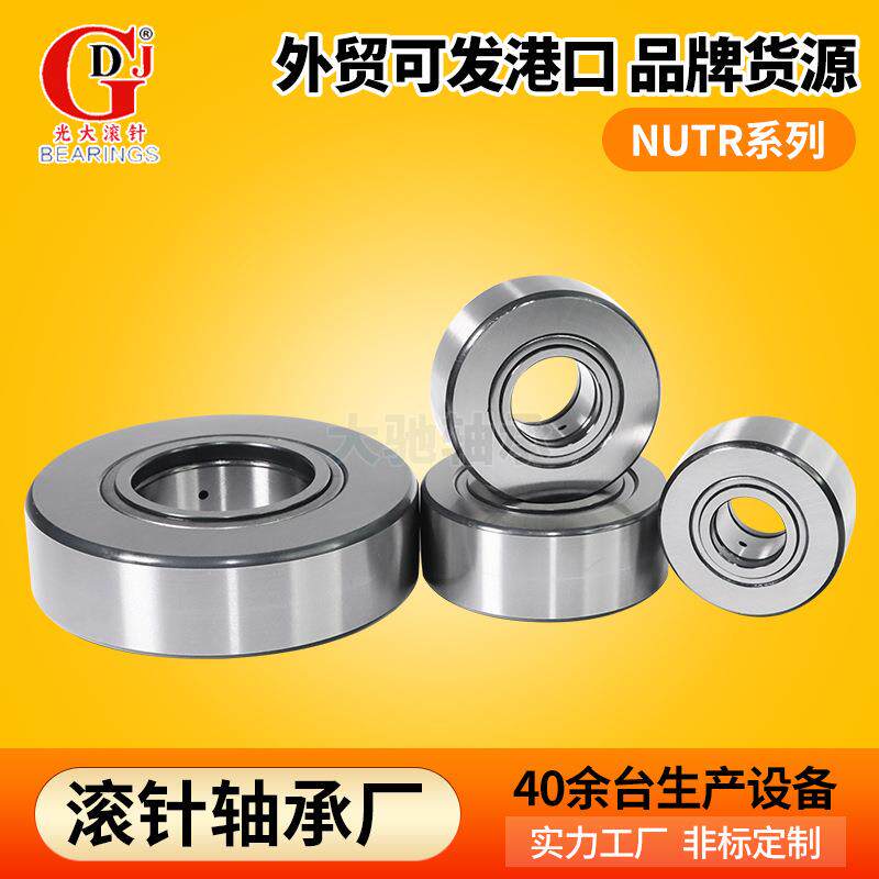 支承滚轮轴承NUTR40 NUTR4090 NUTR50 NUTR50110双排滚道滚针轴承