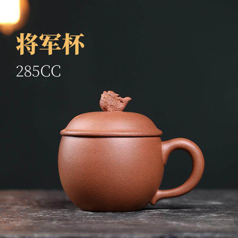 紫砂茶杯厂家直销纯全手工原矿紫砂貔貅老板泡茶杯茶具一件起批