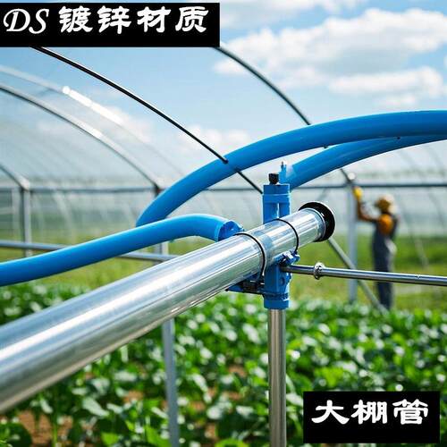 彩锌SC镀锌钢管现货 D42 32 26.9蔬菜大棚管现货配件 厂家直销