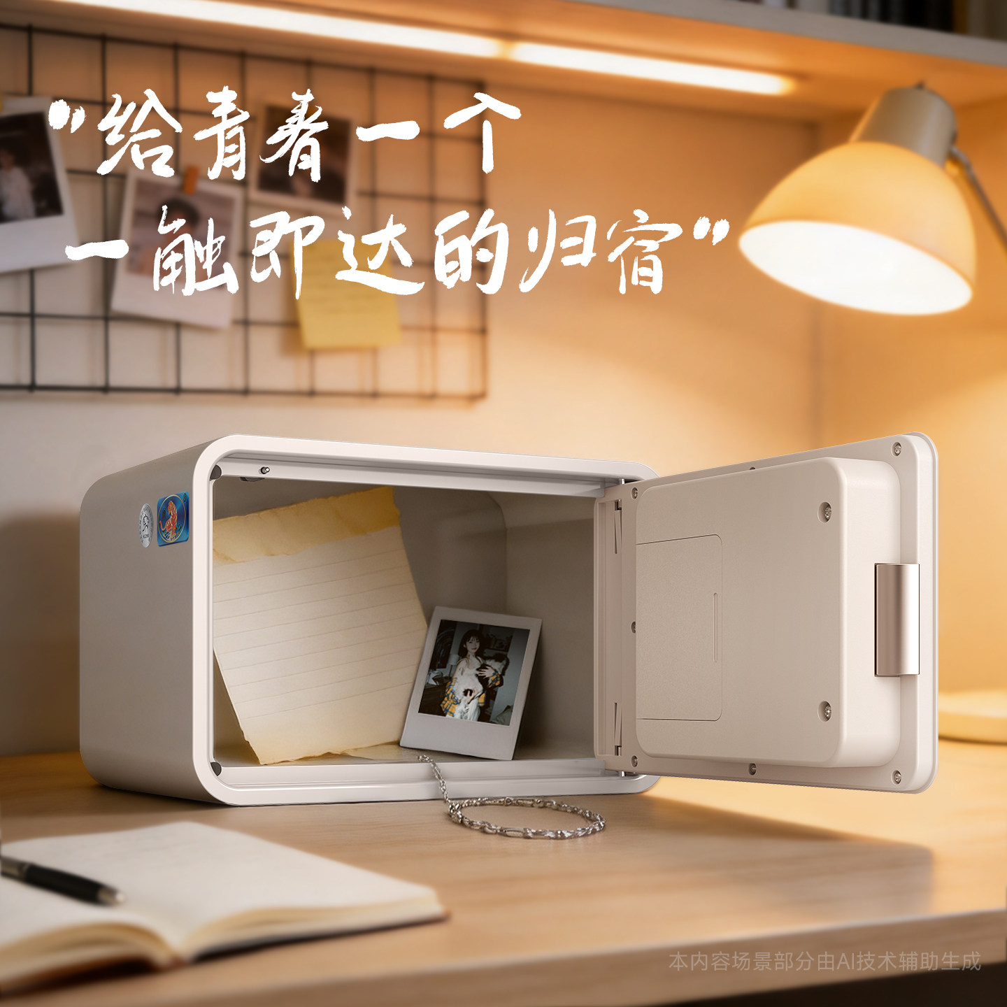 虎牌保险箱正品高颜值小型隐藏式2026新款智能指纹密码家用收纳箱
