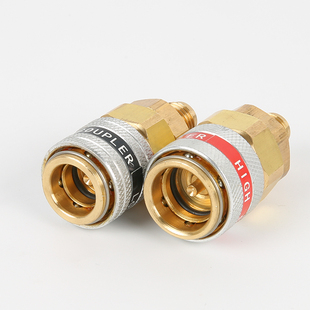 汽车空调加氟快速接头R134a雪种转换接头加氟工具 汽车冷媒接头