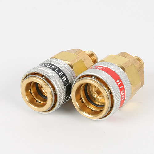 汽车空调加氟快速接头R134a雪种转换接头加氟工具 汽车冷媒接头