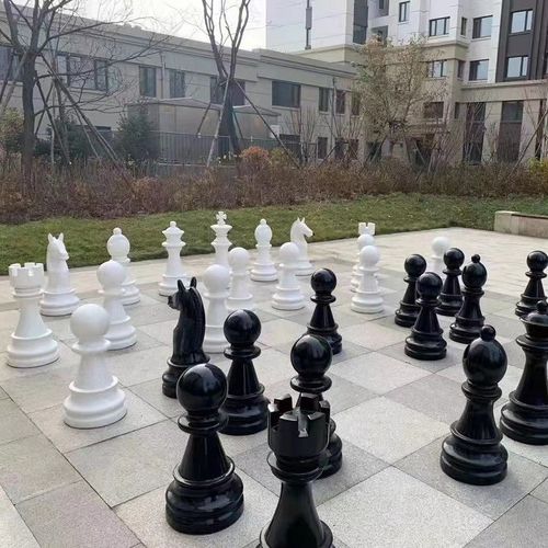户外大号国际象棋雕塑公园广场售楼部婚庆用品黑白棋子摆件装饰品