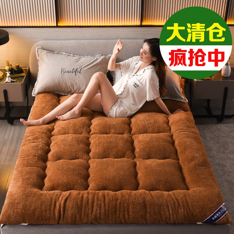 加厚羊羔绒床垫床褥1.5m床1.8米榻榻米单人双人床褥子垫被2x2.2米